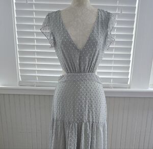 Alter'd State Sage Green Textured Maxi Dress